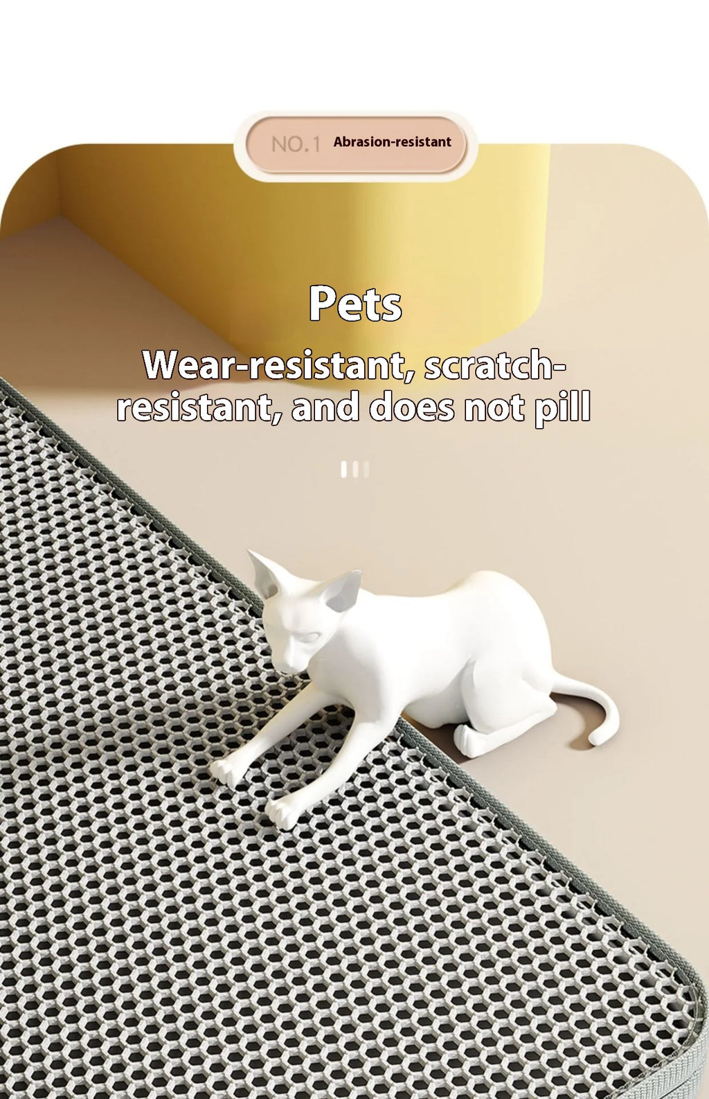 Premium Non-Slip Cat Litter Mat
