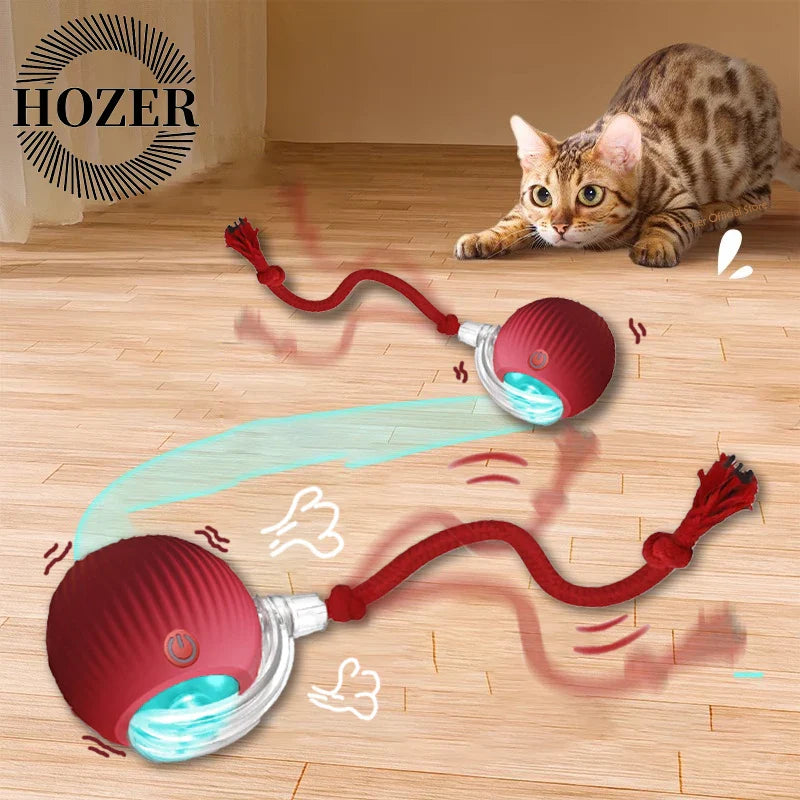 Interactive Cat Ball | Automatic Rolling Toy with Motion Sensors