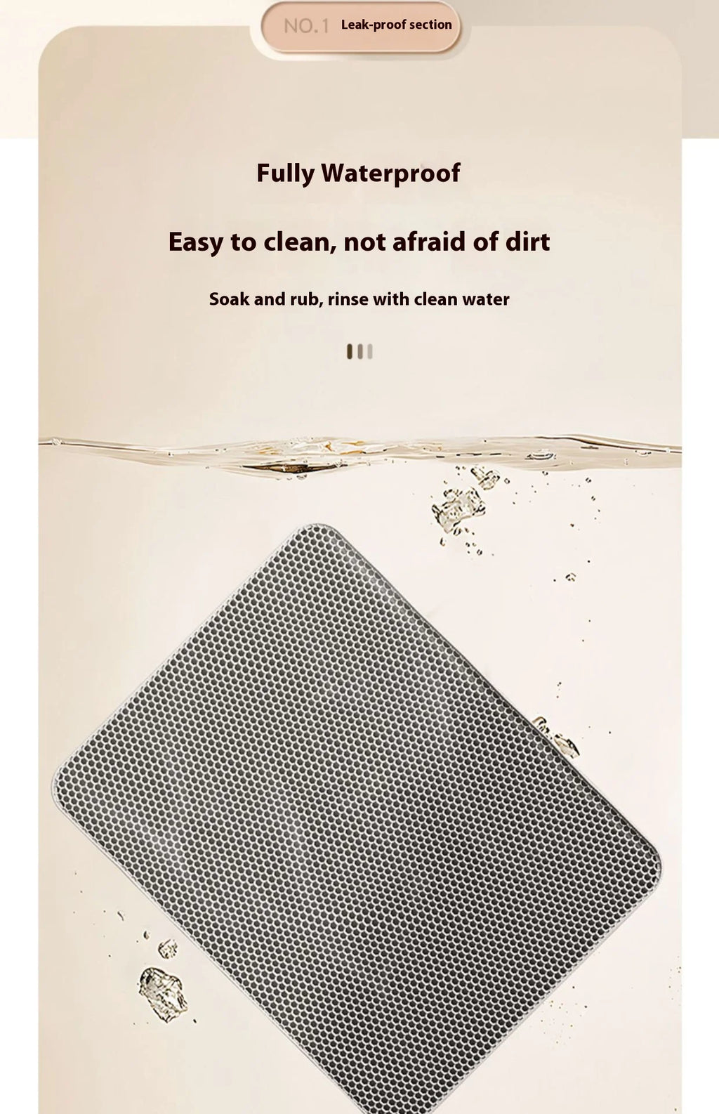 Premium Non-Slip Cat Litter Mat